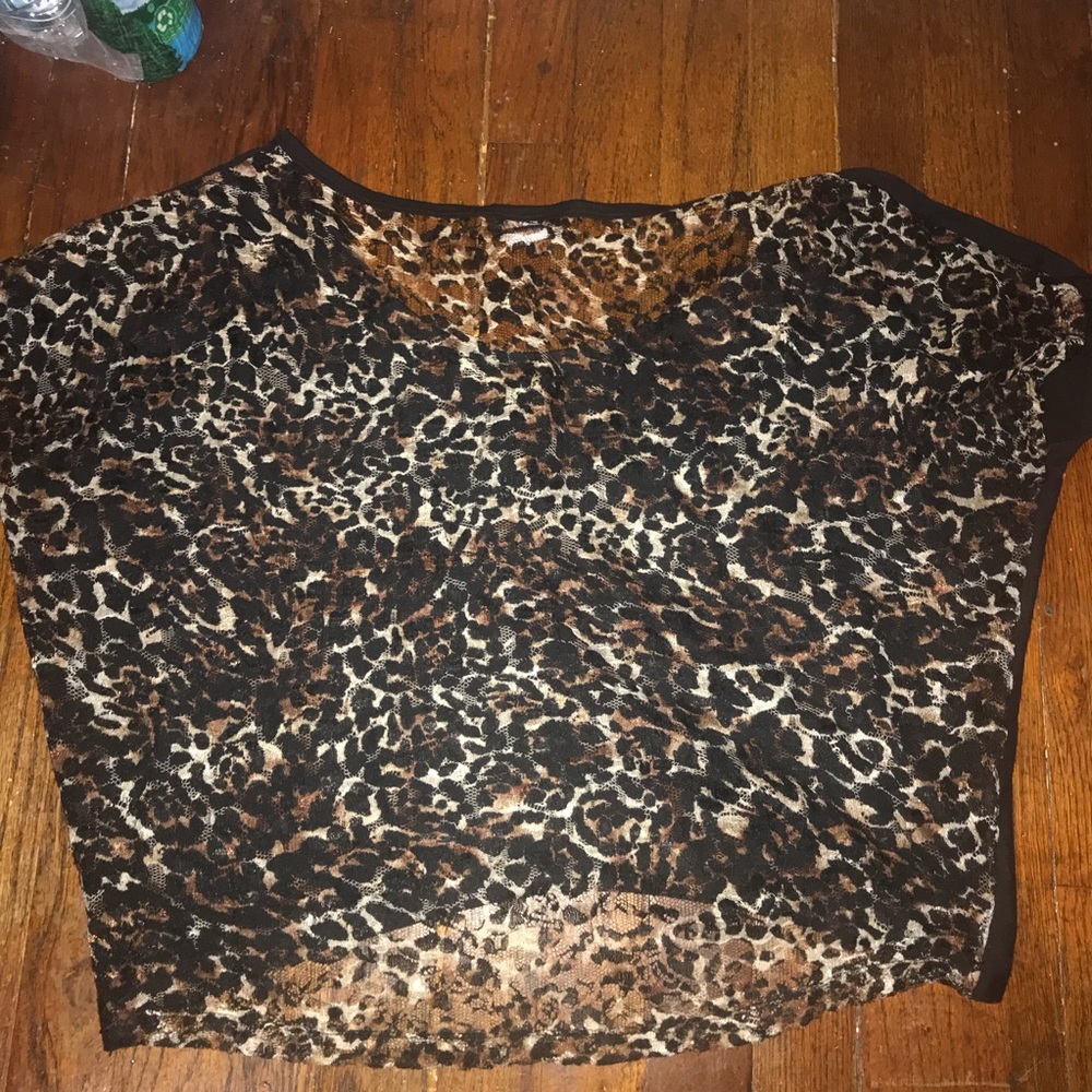 See Through Cheetah Top